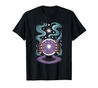 Boule de Cristal et Mains mystiques Divination et Discours de Bonne Aventure T-Shirt