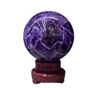 Boule de Cristal exquise Boule d'améthyste Naturelle, Ornements de Bureau, Bureau, Salon, étude, Meuble TV, décorations de Maison Feng Shui, 7,48 Pouces