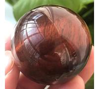 Boule de cristal œil de tigre rouge de 20 mm pour décoration d'intérieur