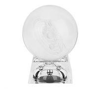 Boule de Cristal K9 80mm avec Base Lumineuse pour Photographie, Décoration Intérieure, Méditation, Feng Shui, Studio Photo, Guérison par Les Cristaux