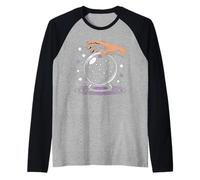 Boule de Cristal Mystique avec Anneaux Violets et Roses Manche Raglan