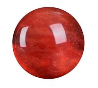 Boule de cristal naturel, Boule de cristal rouge avec support, plusieurs tailles(6~7cm)