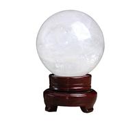 Boule de Cristal Naturel,Sphère de Pierre de Quartz Transparente, Ornement de Guérison, Sphère de Roche,Sculpture,Figurine pour Fengshui, Divination, Cristal,Décoration D'intérieur,Cadeaux,100mm