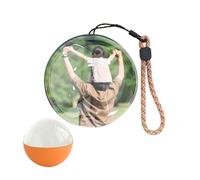 Boule de Cristal personnalisée 2,7 Pouces, Ornement sphère de mémoire, Boule de mémoire personnalisée, vidéos et Photos téléchargeables personnalisées(Orange)