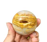 boule de cristal, Pierre précieuse de guérison, boule d'énergie en cristal, sphère ronde(1.57in(4cm))