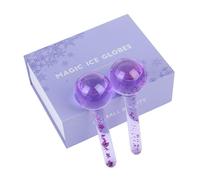 Boule De Cristal Pour Le Visage, Grande Beauté, Hockey Sur Glace, Énergie, Refroidissement, Globes De Glace, Vagues D'eau, Massage Du Visage Et Des Yeux, Soins De La Peau, 2 Pièces/Boîte