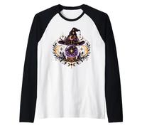 Boule de Cristal sorcière Croissant de Lune Magique céleste Art Gothique Manche Raglan