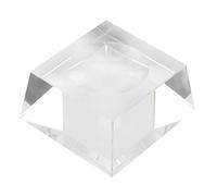 Boule de Cristal Transparente de 8cm, sphère de Galaxies Transparente, décoration de Fortune pour la Maison et Le Bureau (663 Socle en Cristal)