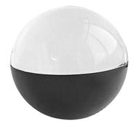 Boule de cristal vidéo 3D avec lampe orbe à mémoire de forme de base noire pour la famille et les amis (noir)