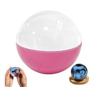 Boule de Cristal Vidéo, Boule de Cristal 3D 2,7 Pouces, Sphère D'affichage Personnalisée avec Écran Électronique, Sphère Souvenir pour Moments en Famille, Anniversaires, Couples(Pink)