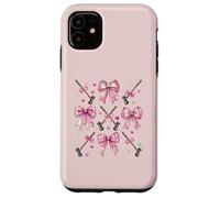 Boule de Croquet Maillet Fille Coquette Noeud Rose Maman Coque pour iPhone 11