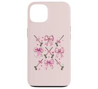 Boule de Croquet Maillet Fille Coquette Noeud Rose Maman Coque pour iPhone 13