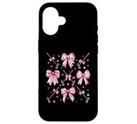 Boule de Croquet Maillet Fille Coquette Noeud Rose Maman Coque pour iPhone 16