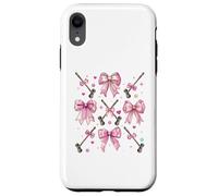 Boule de Croquet Maillet Fille Coquette Noeud Rose Maman Coque pour iPhone XR