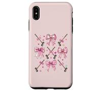 Boule de Croquet Maillet Fille Coquette Noeud Rose Maman Coque pour iPhone XS Max