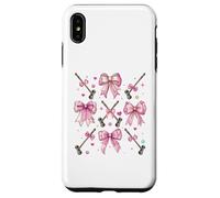 Boule de Croquet Maillet Fille Coquette Noeud Rose Maman Coque pour iPhone XS Max