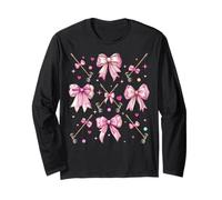 Boule de Croquet Maillet Fille Coquette Noeud Rose Maman Manche Longue