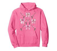 Boule de Croquet Maillet Fille Coquette Noeud Rose Maman Sweat à Capuche