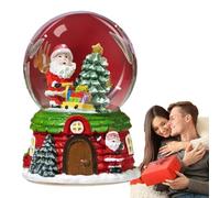 Boule de de Noël, Musique Mignonne Boule d'Eau Globe Élégant Dessin Animé, Perles De Alimentées par Piles LED Cadeau de Vacances Pour Bureau Salon