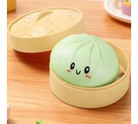 Boule de Décompression en Silicone Anti-Stress, Boulettes Sensorielles à Remontée Lente avec Boîte Vapeur (Vert)