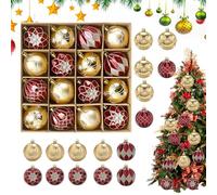 Boule de Décoration de Noël Décoration Suspendable Classique Festive 16 | Décorations de Noël Classiques Pour Les Fêtes À La Maison Les Festivités Les Rassemblements Les Activités Et Les