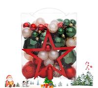 Boule de Décoration de Noël | Ornement Décoratif Boule - Pendentif Suspendable pour Fêtes Décor Maison