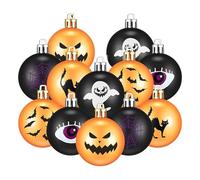 Boule de décoration d'Halloween pour arbre - Boules décoratives à suspendre avec motif fantôme - Boules décoratives incassables pour maison hantée