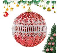 Boule de Décoration pour Sapin de Noël | Boules de Noël à Suspendre 8cm à Paillettes | Décoration de Fête et Réception - pour Photographie Maison École Hôtel Appartement Dortoir