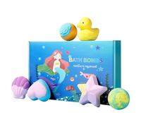 Boule de douche à bulles - 6 pièces Salt de bain à bulles pour la relaxation du spa, nettoyant pour le corps avec une formule nourrissante dans la peau, bombe de salle de bain pour la maison, l'hôtel,