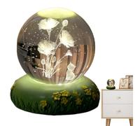 Boule de en résine - Décoration d'intérieur - Lumière d'ambiance | Lampe de table pour table de chevet ou chambre d'enfant