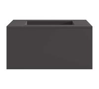vidaXL Foyer de cheminée Noir 60 x 60 x 30 cm Acier, Braziers d'extérieur, Portables et rectangulaires, Solution de Chauffage stylée pour Vos soirées sur la terrasse