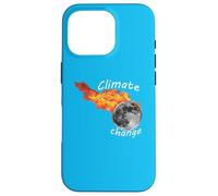 Boule de feu Terre. Changement Climatique. Coque pour iPhone 16 Pro