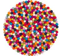 Boule de feutre multicolore pour siège rond Multicolore