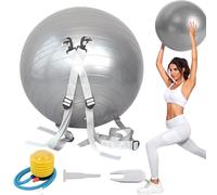 Boule de fitness, balle assistée pour saut mortel - Boule de yoga pour la protection de remise en forme | pour exercices pondérés avec bandoulière réglable, capacité de 250 kg pour et adultes
