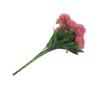 Boule de fleur de pissenlit artificielle de 26 cm pour décoration de maison, mariage, tige de pissenlit en plastique avec options de couleur jade violet et blanc (rose)