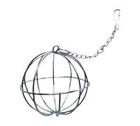 Boule de foin porte-foin, boule de foin suspendue pour lapin | Jouet à mâcher en forme de sphère d'de lapin en acier inoxydable | Boule de support d', fournitures pour animaux de compagnie pour petits