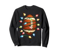 Boule de Football de Noël Lumières de Noël Sports de Vacances Sweatshirt