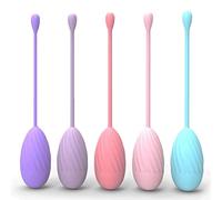Boule de geisha reeducation perinee - Balles de poids Kegel Ben Wa pour entraînement du contrôle de la vessie et des muscles du plancher pelvien, Balles d'entraînement en silicone pour serrage serré
