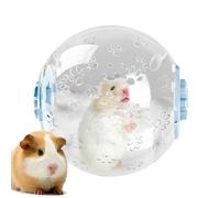 Boule de gerbil, petit ballon de hamster - Roue de hamster à course silencieuse transparente - Accessoires de cage de roue multifonctionnels Activité de petits animaux de compagnie pour les amis adult