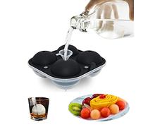 Boule de glaçons sphérique pour boules de glaçans de 6,6 cm - Idéal pour les fêtes et tautes les doissons froidus - Moule à glaçons rond pour boissons, plateau en silicone, boules avec couvercles Pièg