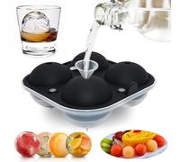 Boule de glaçons sphérique pour boules de glaçans de 6,6 cm - Idéal pour les fêtes et tautes les doissons froidus - Moule à glaçons rond pour boissons, plateau en silicone, boules avec couvercles Pièg