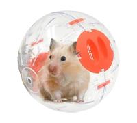 Boule de hamster, roue de hamster, jouets de hamster silencieux transparents, fournitures mignonnes pour petits animaux de compagnie avec trou de ventilation pour Guinée Rice Chinchilla Gerbil Ferret