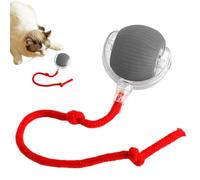 Boule de jeu interactive pour chat | Balle de roulement active avec queue | Bouge des boules de chat avec queue élastique | Jouet pour animal de compagnie interactif | Boules de poursuite rapide pour