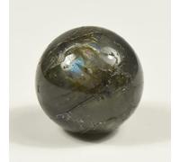 Boule de labradorite sculptée polie de 20 mm - Pierre précieuse naturelle étincelante - Cristal minéral - Décoration - Madagascar (1 pièce)