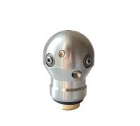 Boule de lavage pour cuve en acier inoxydable Buse à bille rotative haute pression for égouts, filetage 3/8", for le nettoyage des canalisations(3I8 Female 50LPM)