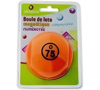 Boule de Loto Magntique Numerotee Jaune Avec 100 Pions Magnetiques
