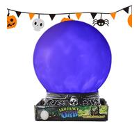 Boule de lumineuse d'Halloween, lampe multicolore illuminée, luminosité réglable pour fête, salon, chambre, table, café, configuration d'affichage des vacances