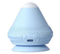 Boule de massage chauffante et vibrante avec ventouse, balles de massage des tissus profonds pour le dos, le cou, le soulagement musculaire et le drainage lymphatique Bleu ciel