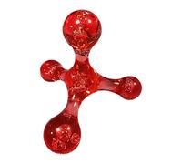 Boule De Massage Portative Pour Le Cou Et Le Dos, Outil De Massage Portable À Quatre Pour Le Soulagement Musculaire, Rouleau De Thérapie Par Points D' Pour Les Épaules, Les Jambes, Le