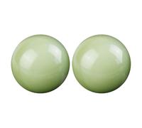 Boule de méditation chinoise - Matériau jade transparent, orbe rond portable, accessoire de roulement de pression, aide à la pratique du bien-être antique | Pour l'entraînement à la préhension, la